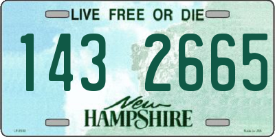 NH license plate 1432665