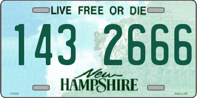 NH license plate 1432666