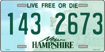 NH license plate 1432673