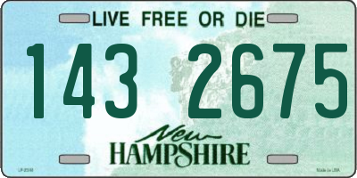 NH license plate 1432675