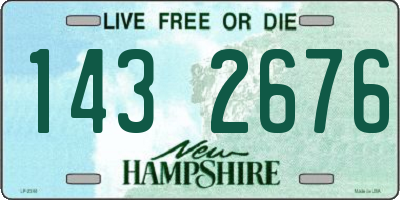 NH license plate 1432676