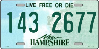 NH license plate 1432677