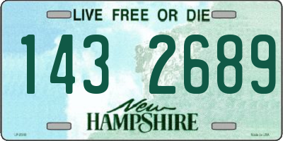 NH license plate 1432689