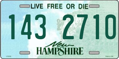 NH license plate 1432710