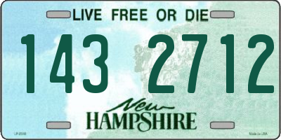 NH license plate 1432712