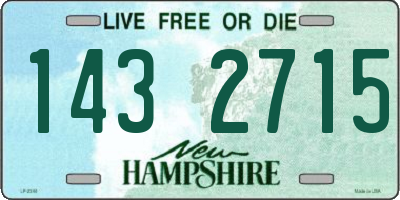 NH license plate 1432715