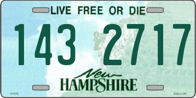 NH license plate 1432717