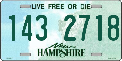 NH license plate 1432718