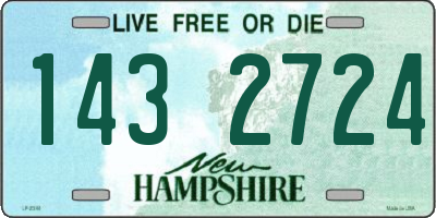 NH license plate 1432724