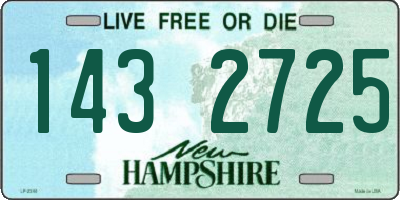 NH license plate 1432725