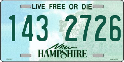 NH license plate 1432726