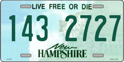 NH license plate 1432727