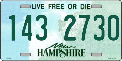 NH license plate 1432730