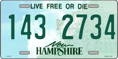 NH license plate 1432734