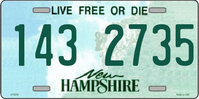 NH license plate 1432735
