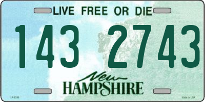 NH license plate 1432743
