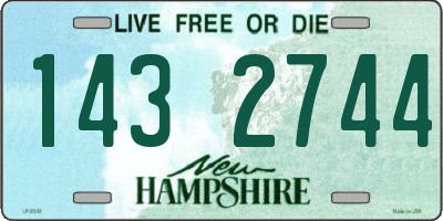 NH license plate 1432744