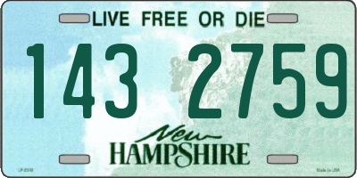NH license plate 1432759