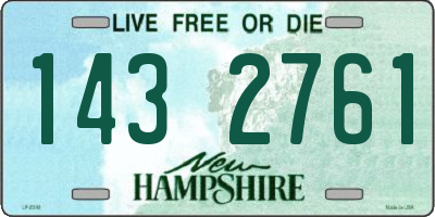 NH license plate 1432761