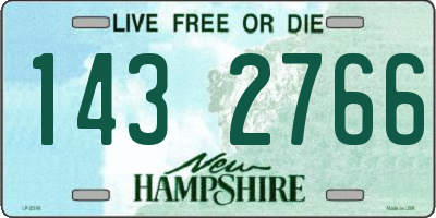 NH license plate 1432766