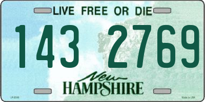 NH license plate 1432769