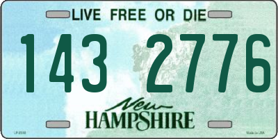 NH license plate 1432776