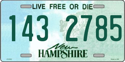 NH license plate 1432785