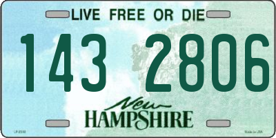 NH license plate 1432806