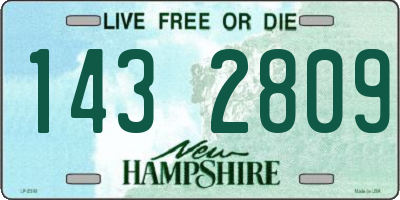 NH license plate 1432809