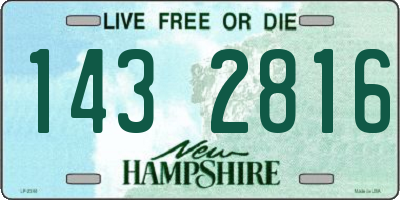 NH license plate 1432816