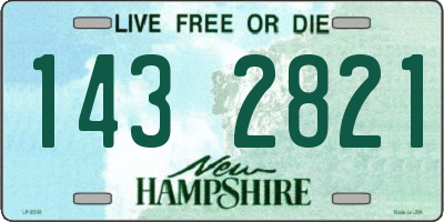 NH license plate 1432821