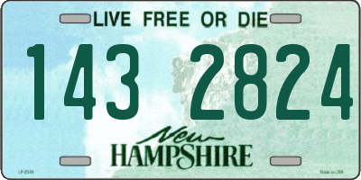 NH license plate 1432824