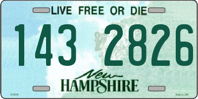 NH license plate 1432826