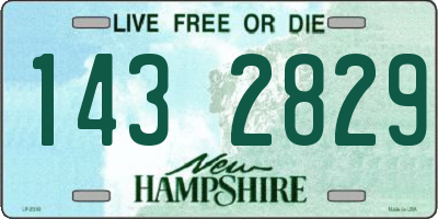 NH license plate 1432829