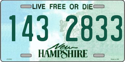 NH license plate 1432833