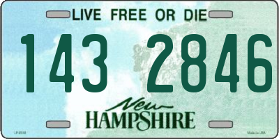 NH license plate 1432846