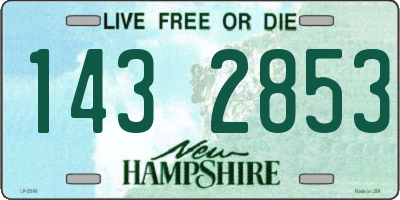 NH license plate 1432853