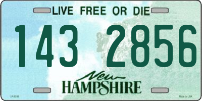 NH license plate 1432856