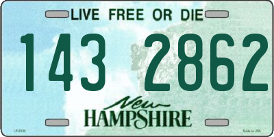 NH license plate 1432862
