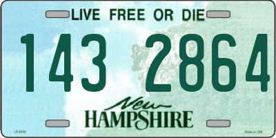 NH license plate 1432864