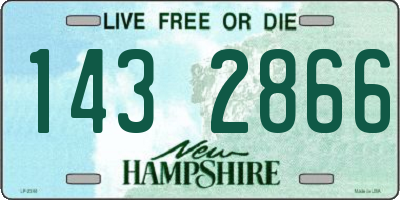 NH license plate 1432866