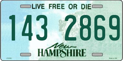 NH license plate 1432869