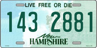 NH license plate 1432881