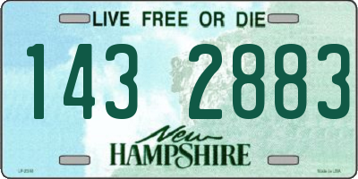 NH license plate 1432883