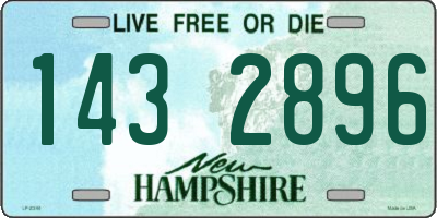 NH license plate 1432896