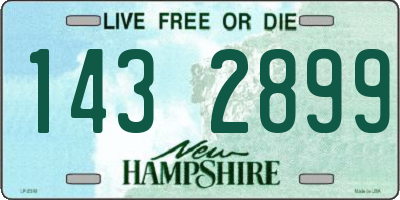 NH license plate 1432899