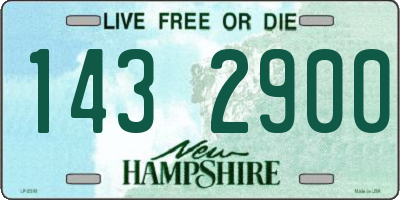 NH license plate 1432900
