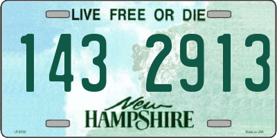 NH license plate 1432913