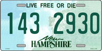 NH license plate 1432930