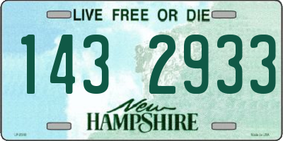 NH license plate 1432933